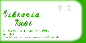viktoria kupi business card